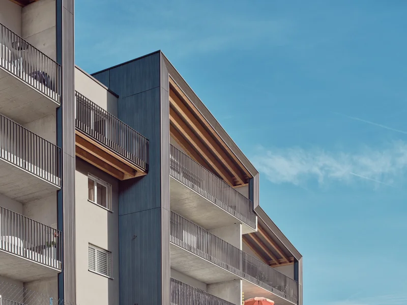 Façade et Balcon du projet Immeuble Dailles 1, Monthey (VS)