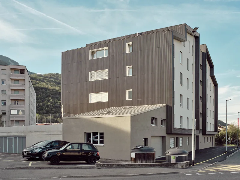 Façade du projet Immeuble Dailles 1, Monthey (VS)