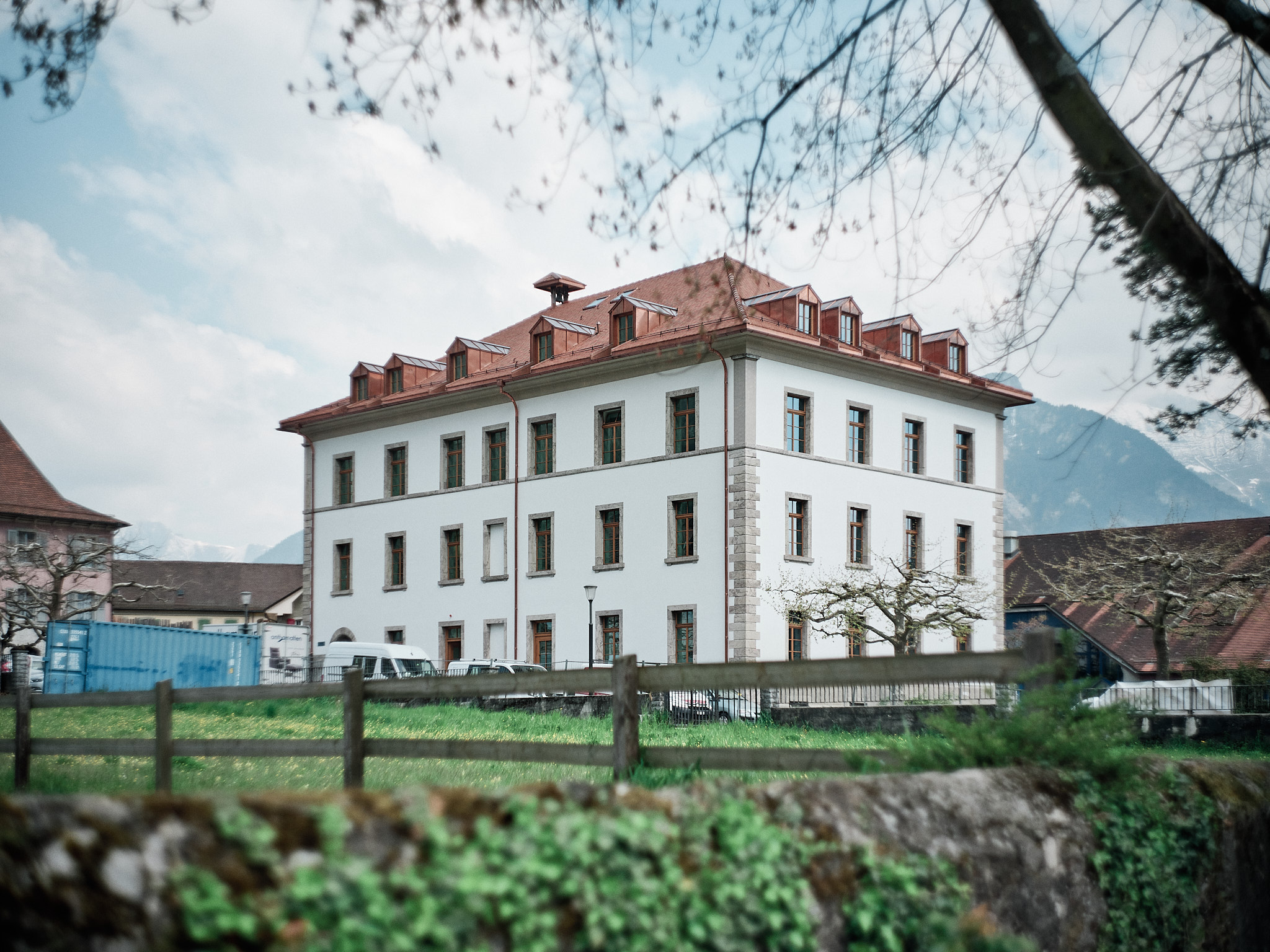 Vue principale du projet Hôtel de Ville de Vouvry, Vouvry (VS)