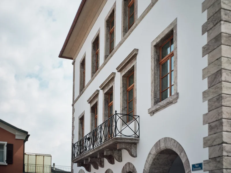 Façade du projet Hôtel de Ville de Vouvry, Vouvry (VS)